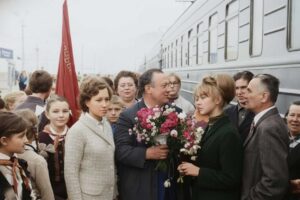 Зустріч Пожарова учнями 11 школи у 1965 році