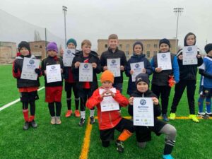 Футболісти Кременчуцького ліцею № 11 в рамках проєкту шкільні спортивні ліги