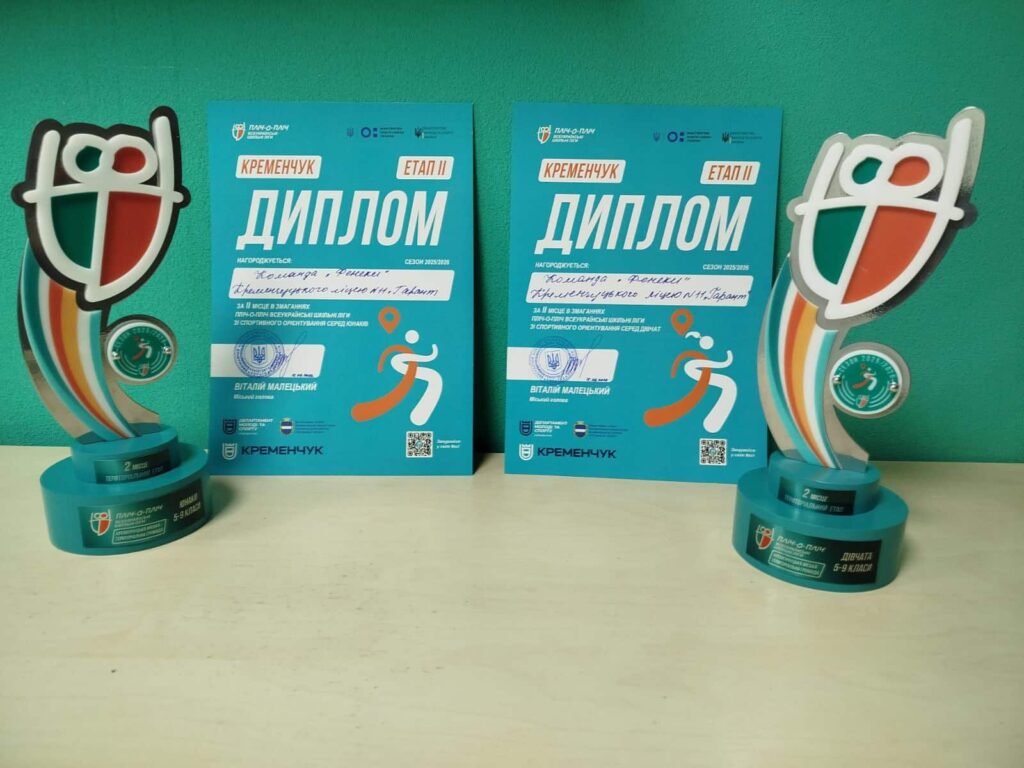Спортивне орієнтування у Кременчуці нагороди ліцею 11 Гарант