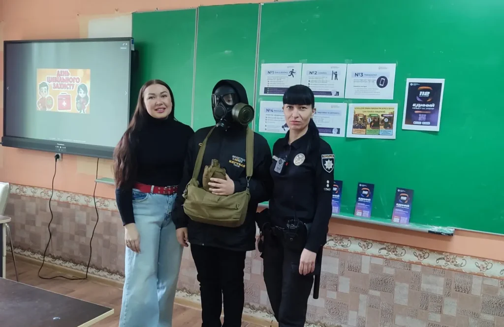 Засоби захисту: цивільний захист у ліцеї 11 Кременчука