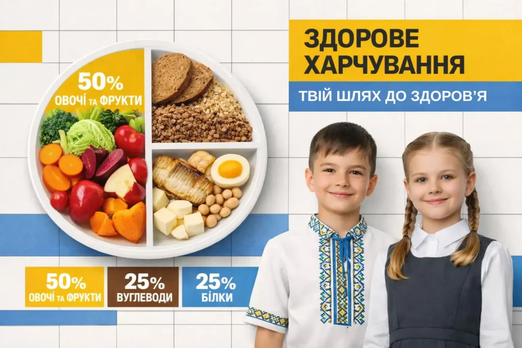 Здорове харчування в школі через овочі та фрукти