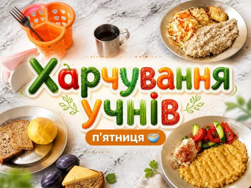 Харчування учнів — меню п’ятниці: у Кременчуцькому ліцеї 11